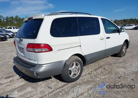 2001 Toyota Sienna Xle z USA, uszkodzony, nr VIN 4T3ZF13CX1U329173